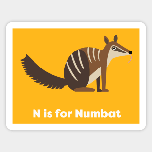 N is for Numbat Sticker